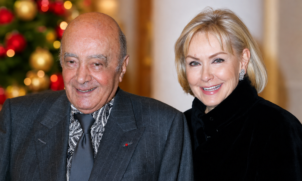 Heini Wathén ja hänen aviomiehensä Mohamed Al-Fayed