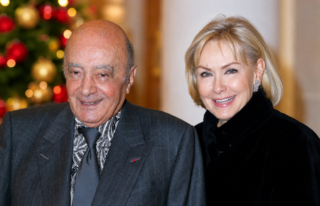 Heini Wathén ja hänen aviomiehensä Mohamed Al-Fayed