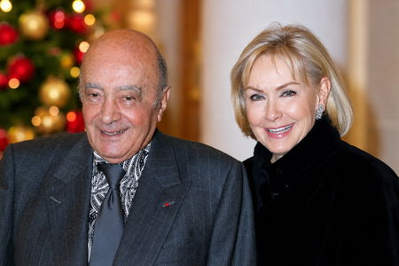 Heini Wathén ja hänen aviomiehensä Mohamed Al-Fayed