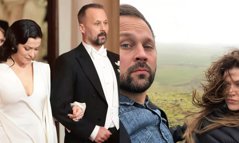 Jenni Vartiainen ja puoliso Sami Salmenkivi yhdessä